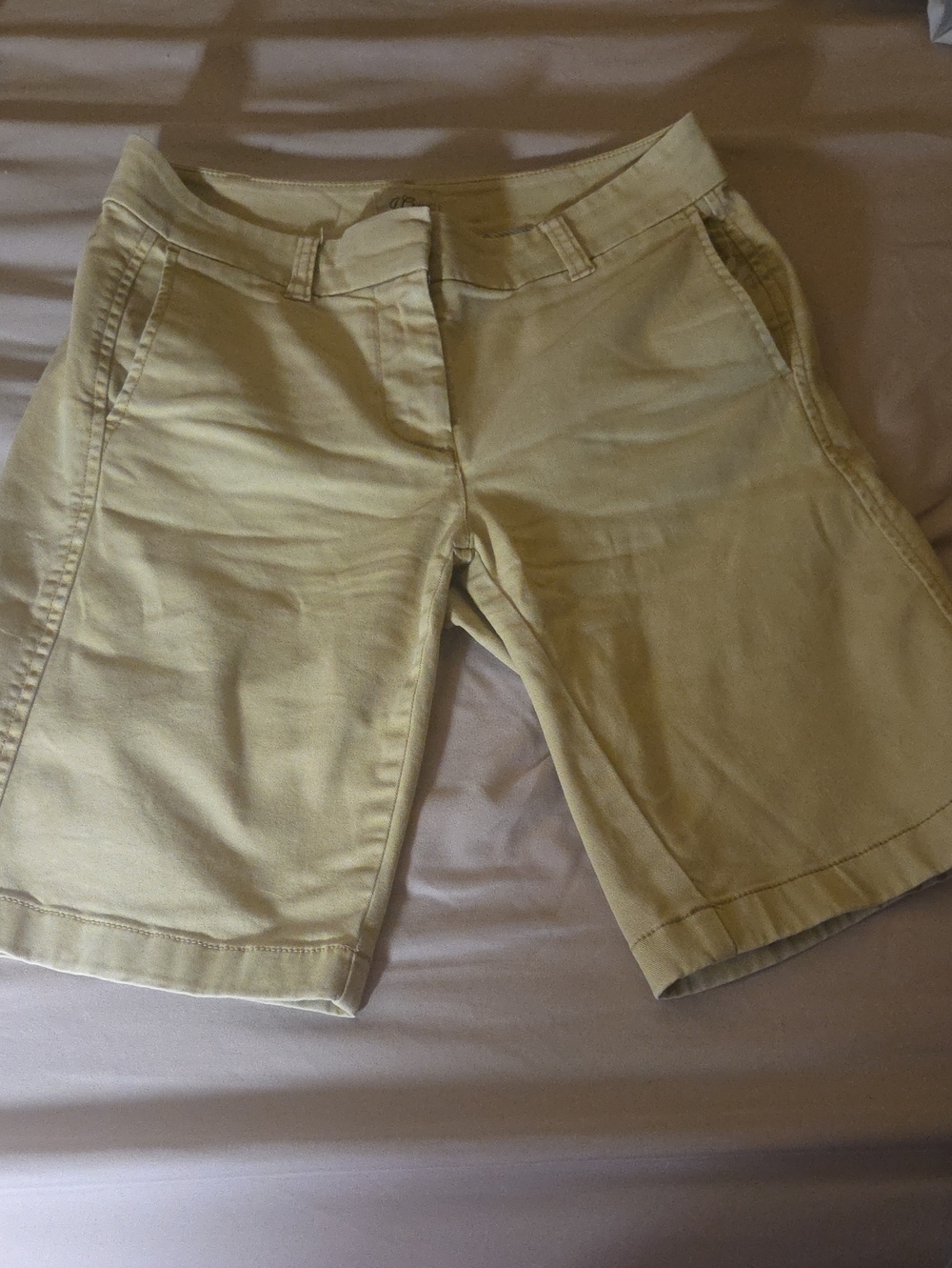 J. Crew Women's Light Khaki Bermuda Shorts